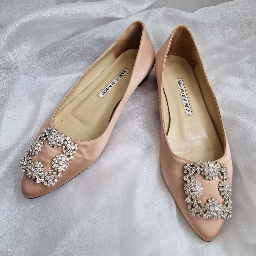 Manolo Blahnik Tan Heels